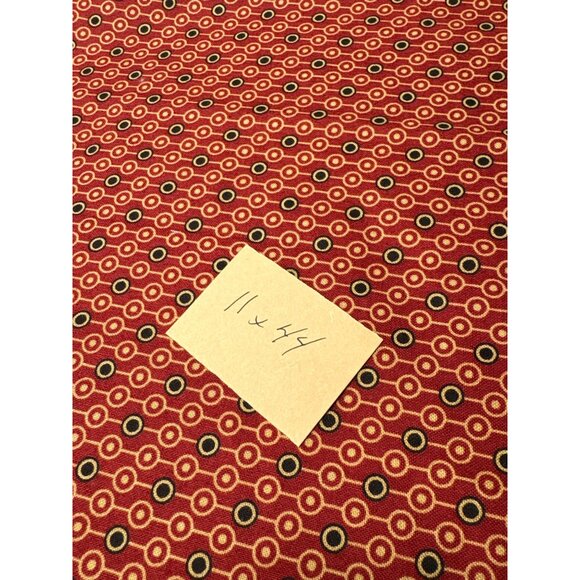 Andover Fabrics Red Circle Pattern Cotton Fabric 11" x 44" Quilting Sewing Mater - Picture 5 of 6